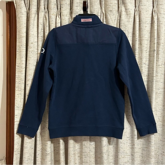 Vineyard Vines x Discovery Channel Shark Week Quarter Zip Cotton Pullover - Picture 7 of 8